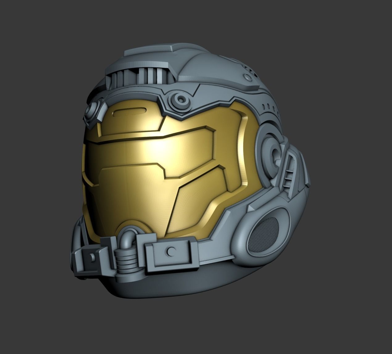 Mariner helmet 3D print file 3D print model_5