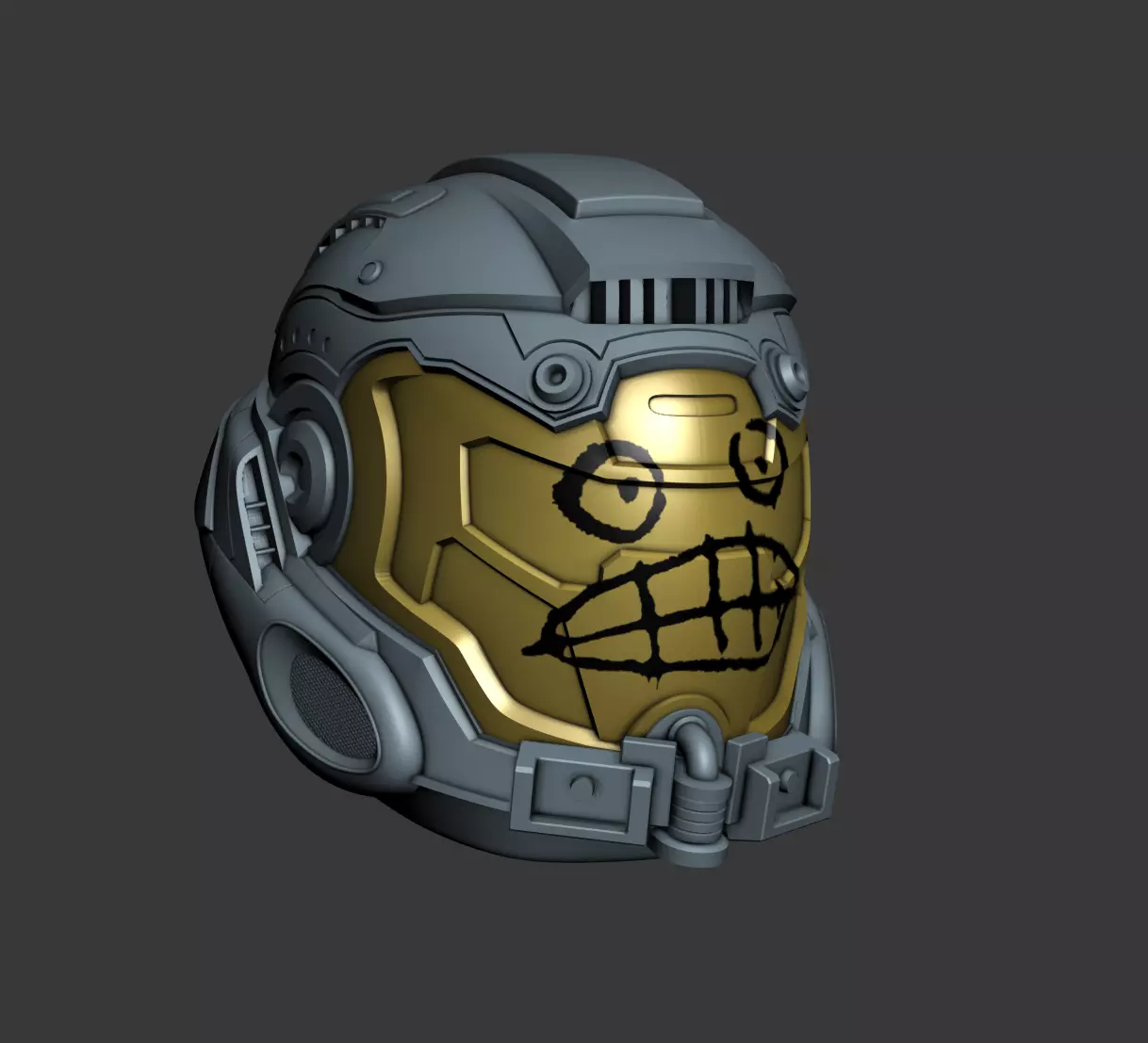 Mariner helmet 3D print file 3D print model_0