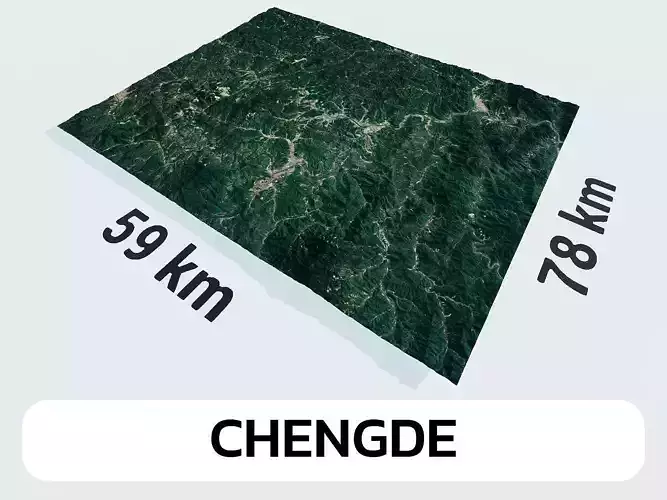 Chengde China City Landscape 3D Model