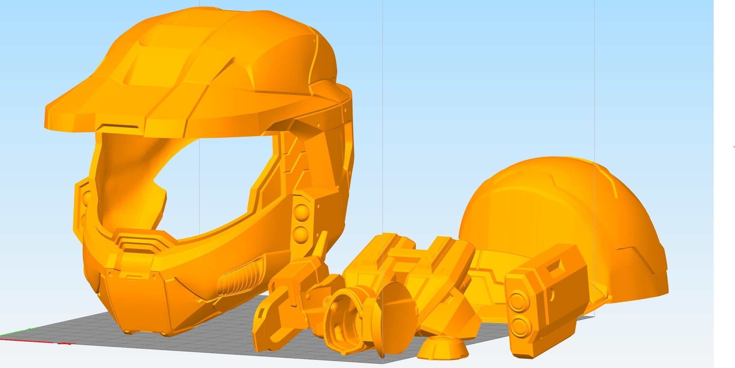 MKVI helmet 3D print file 3D print model_8