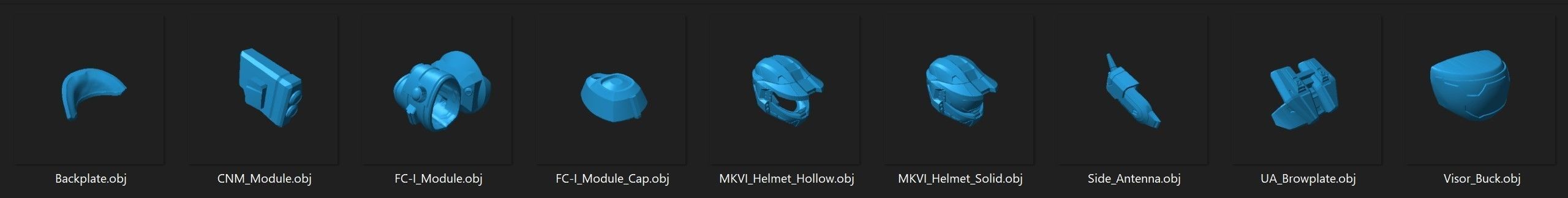 MKVI helmet 3D print file 3D print model_7
