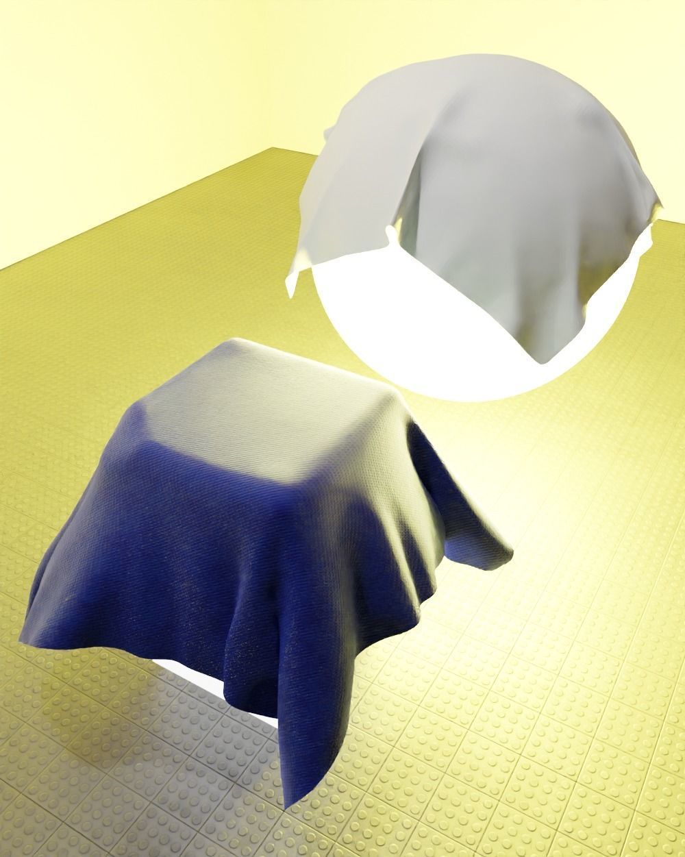 Procedural Fabric Material Blender 3D model_3