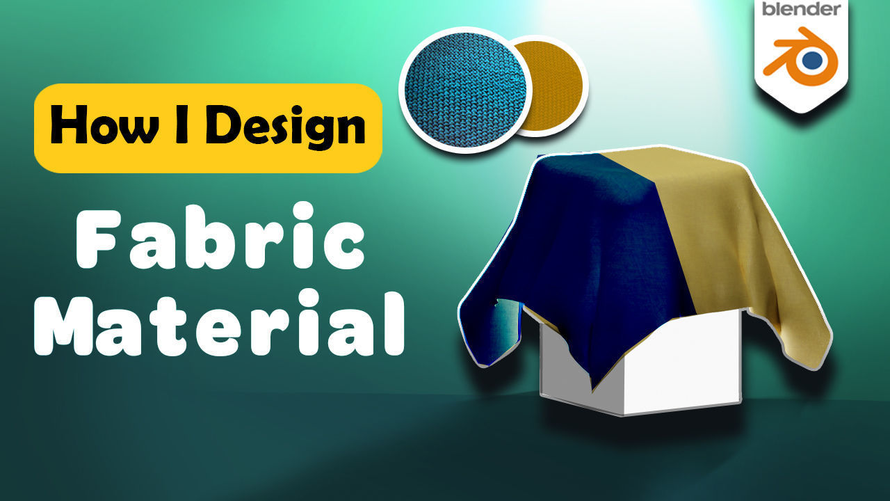 Procedural Fabric Material Blender 3D model_4