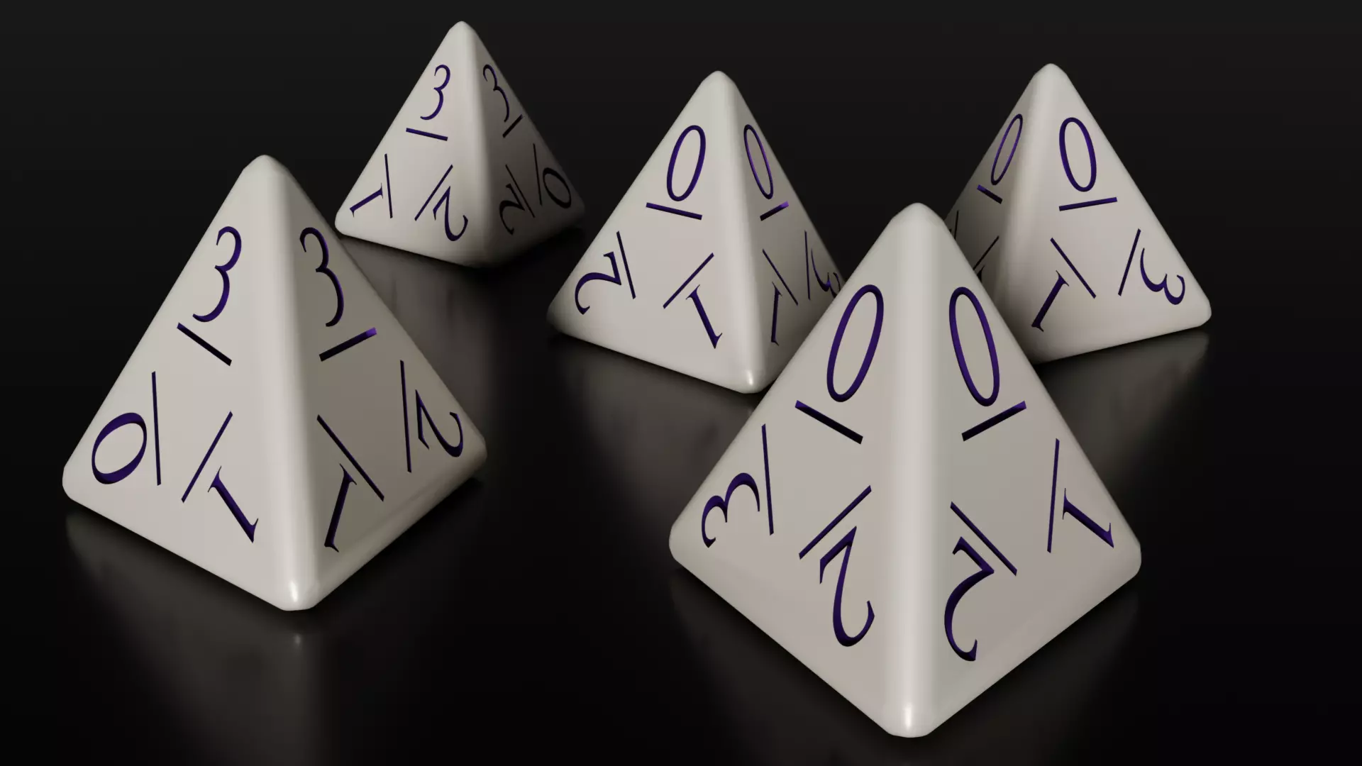 D4 Dices 3D modell for print 3D print model_0