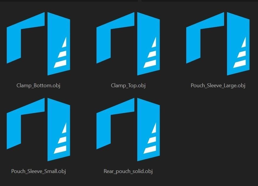 Commando rear pack 3D print model_3