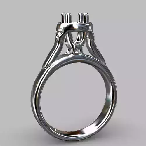 jewelry3dfile61 engagement ring in silver