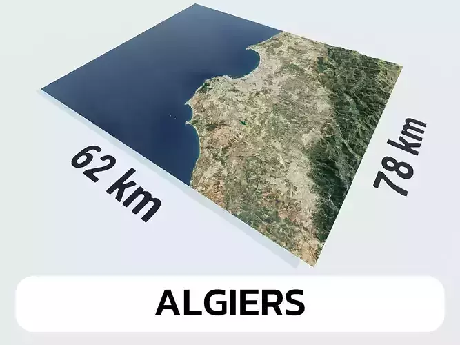 Algiers Algeria City Landscape 3D Model 3D model