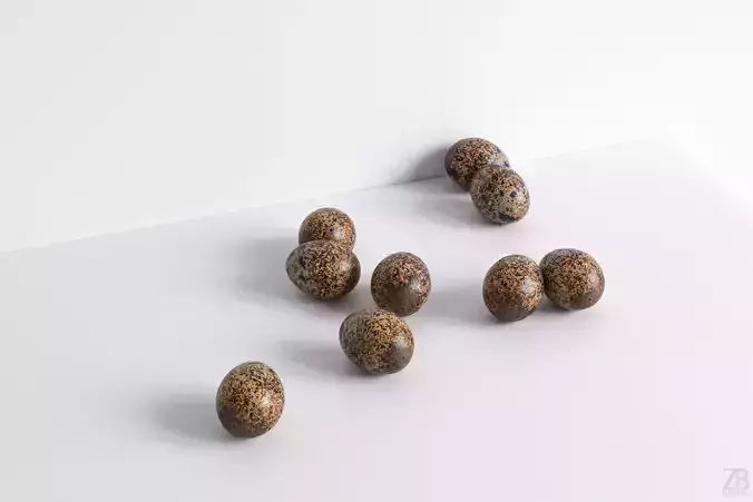 Quail Egg 3D model