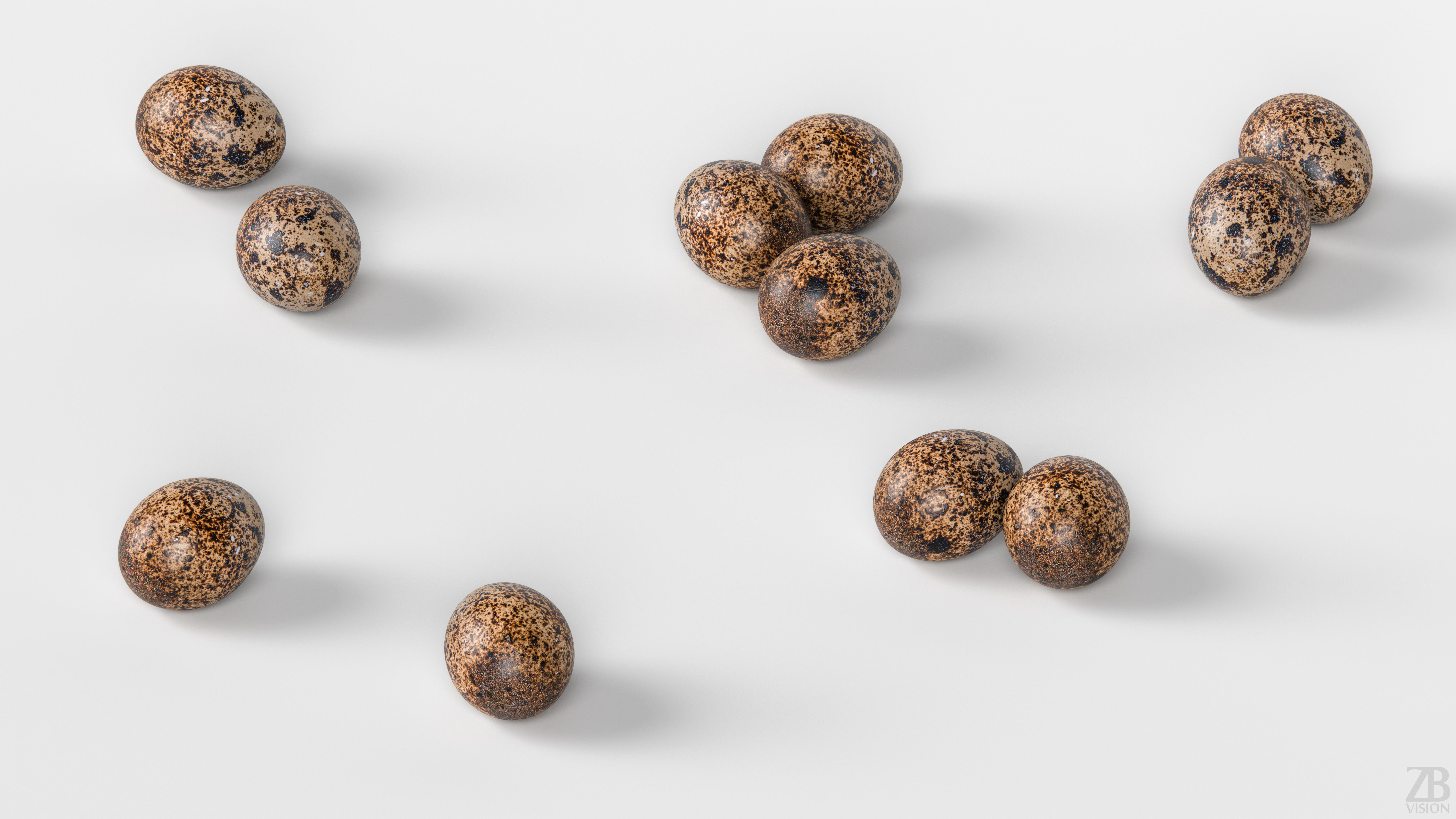 Quail Egg 3D model_2