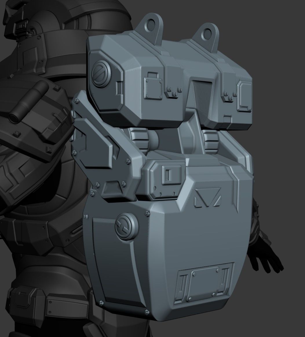 Grenadier Backpack 3D print model_1