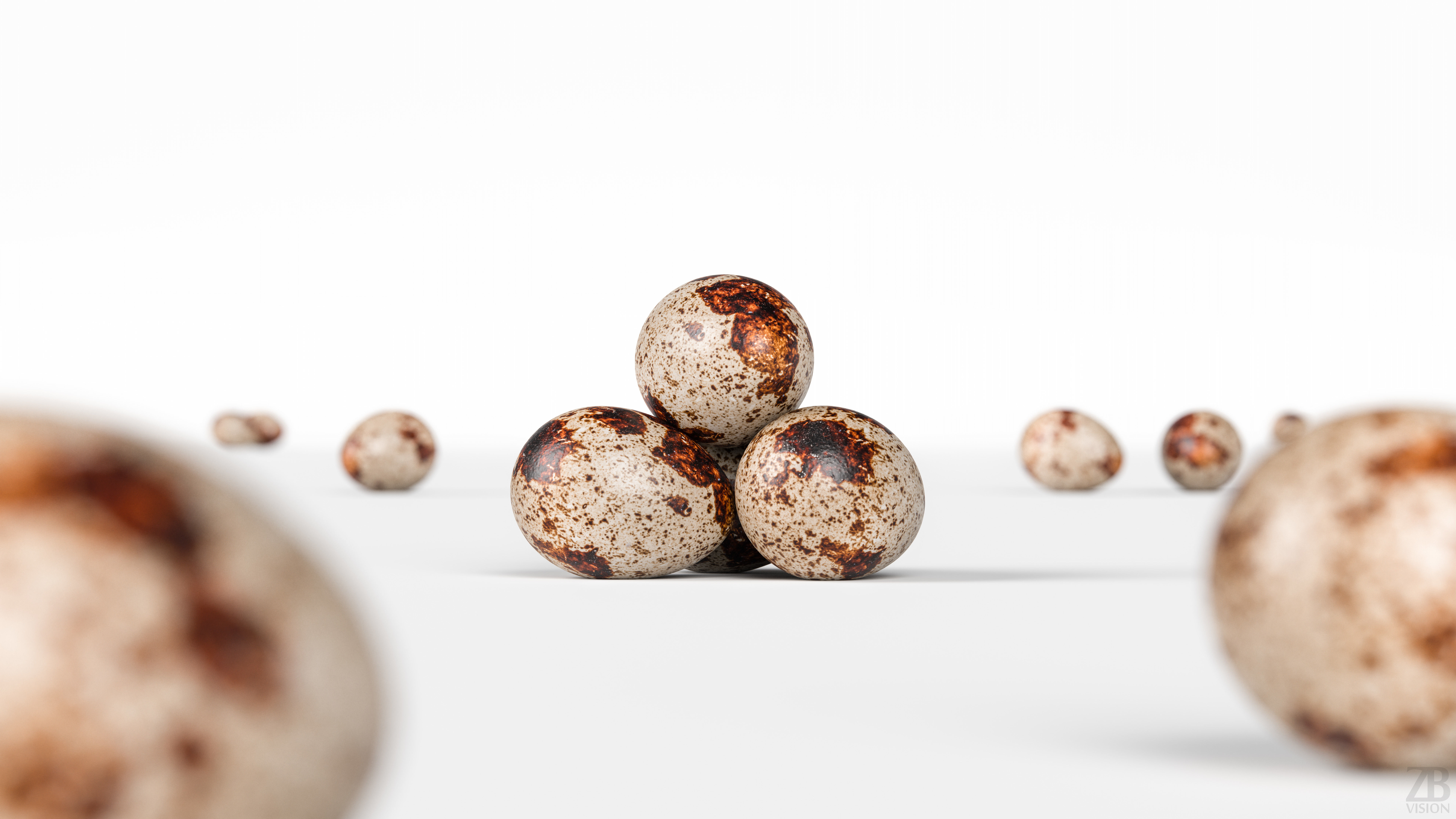 Quail Egg 3D model_1