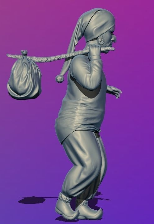 3D PEASANT DWARF MODELLING 3D print model_17