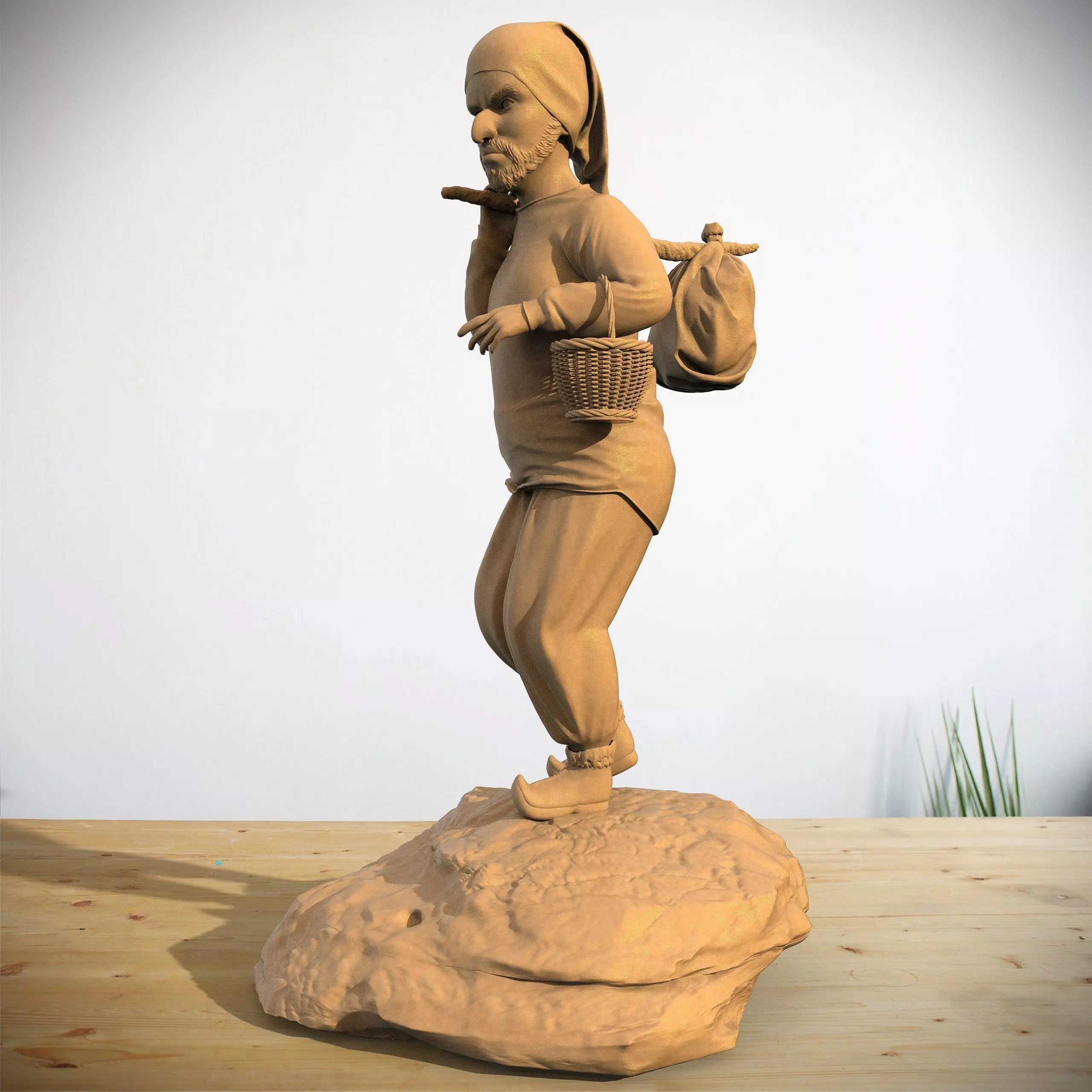 3D PEASANT DWARF MODELLING 3D print model_0