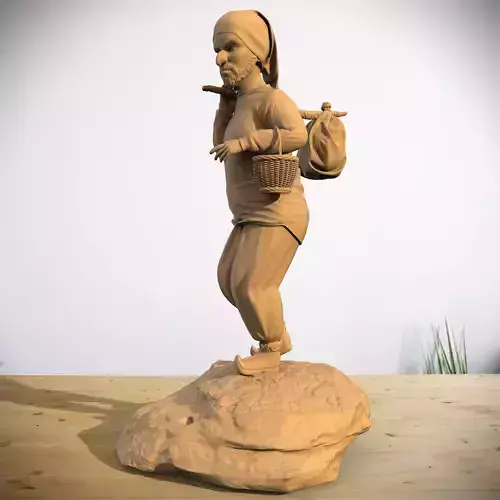 3D PEASANT DWARF MODELLING 3D print model