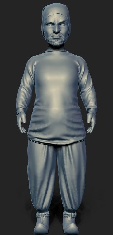 3D PEASANT DWARF MODELLING 3D print model_22