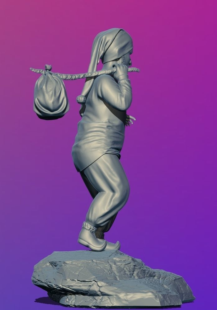 3D PEASANT DWARF MODELLING 3D print model_6