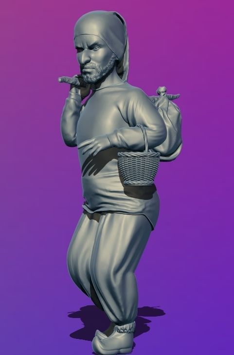 3D PEASANT DWARF MODELLING 3D print model_19