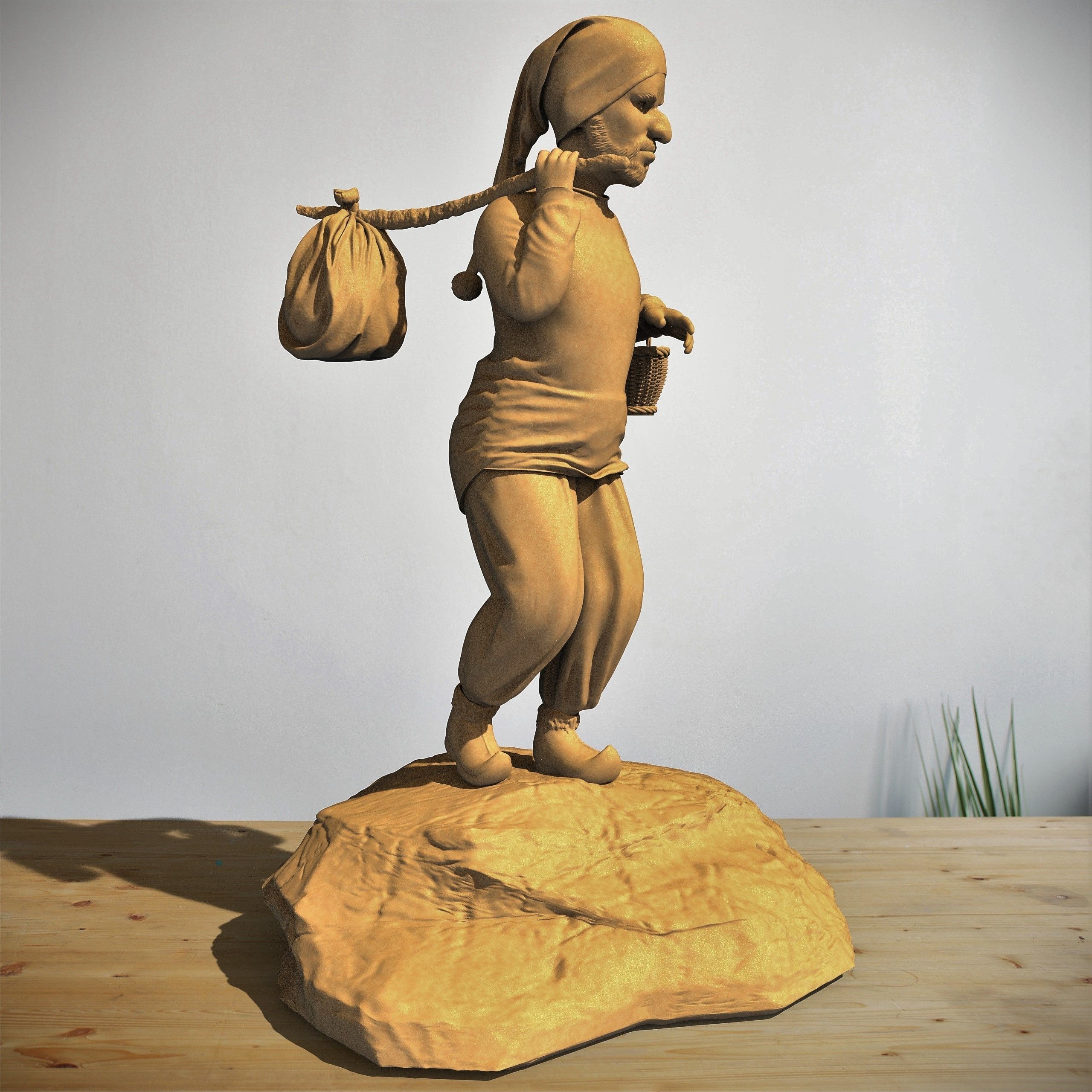 3D PEASANT DWARF MODELLING 3D print model_3