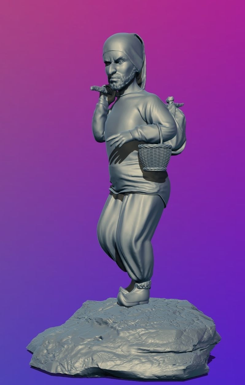 3D PEASANT DWARF MODELLING 3D print model_12