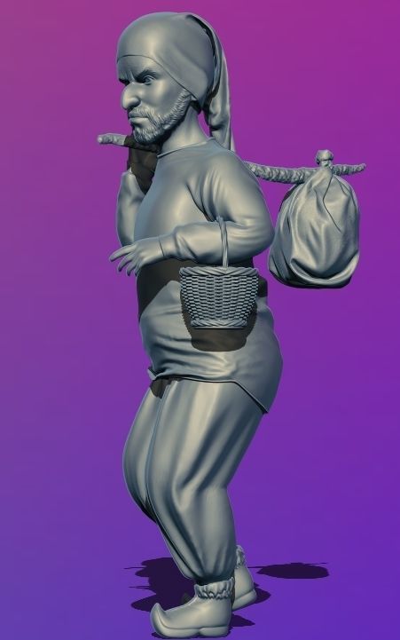 3D PEASANT DWARF MODELLING 3D print model_15
