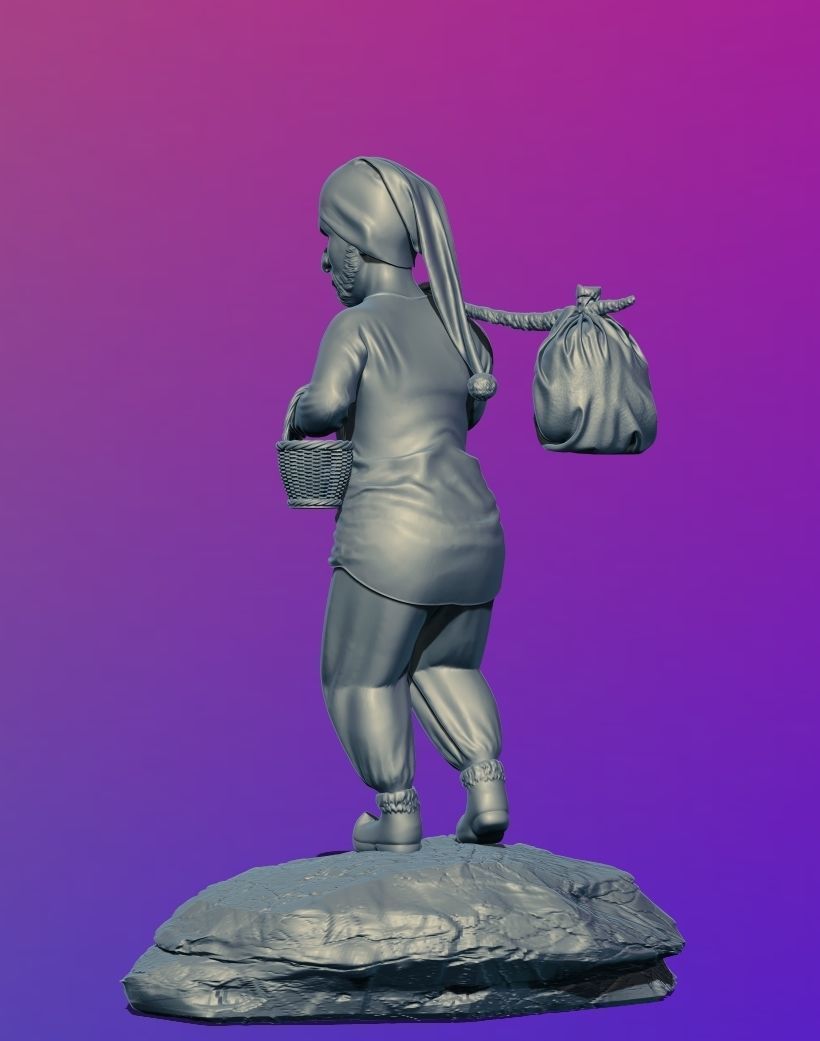 3D PEASANT DWARF MODELLING 3D print model_7