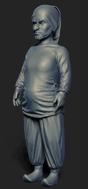 3D PEASANT DWARF MODELLING 3D print model_23