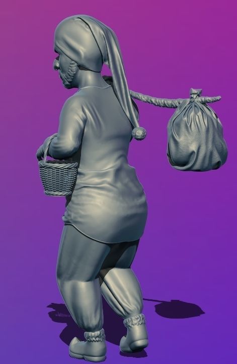 3D PEASANT DWARF MODELLING 3D print model_20