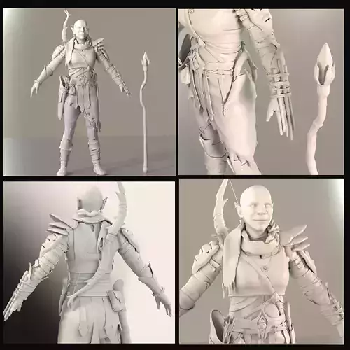 NovaModel elf with spear