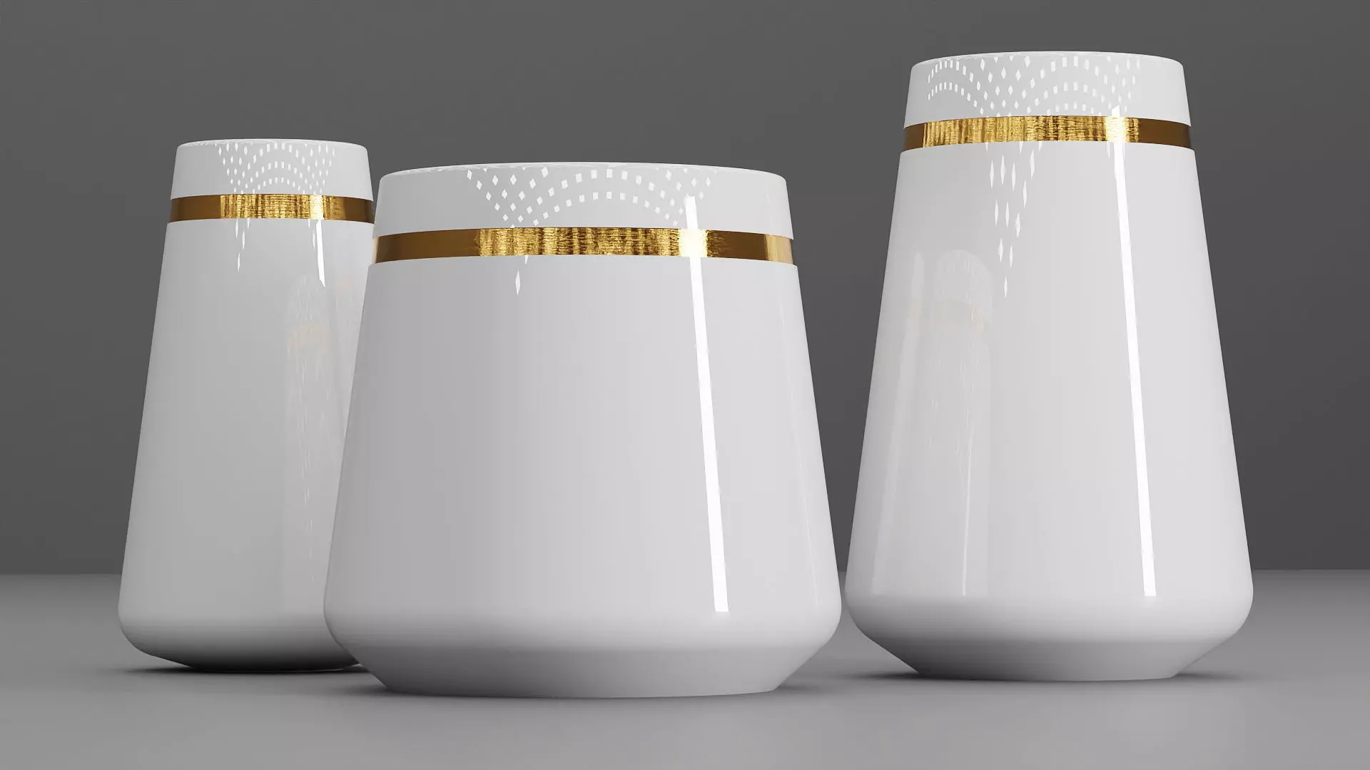 ceramic decorative Cylindrical Free 3D model