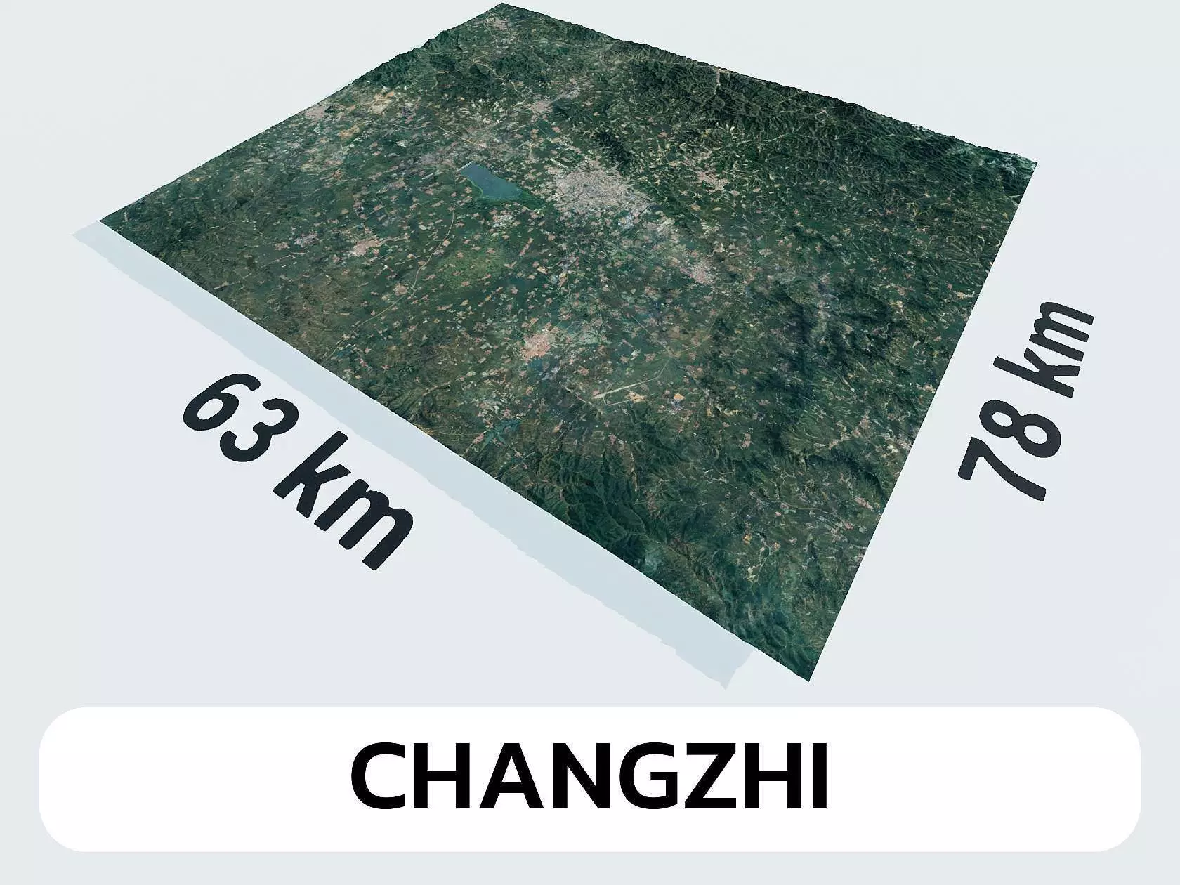 Changzhi China City Landscape 3D Model 3D model