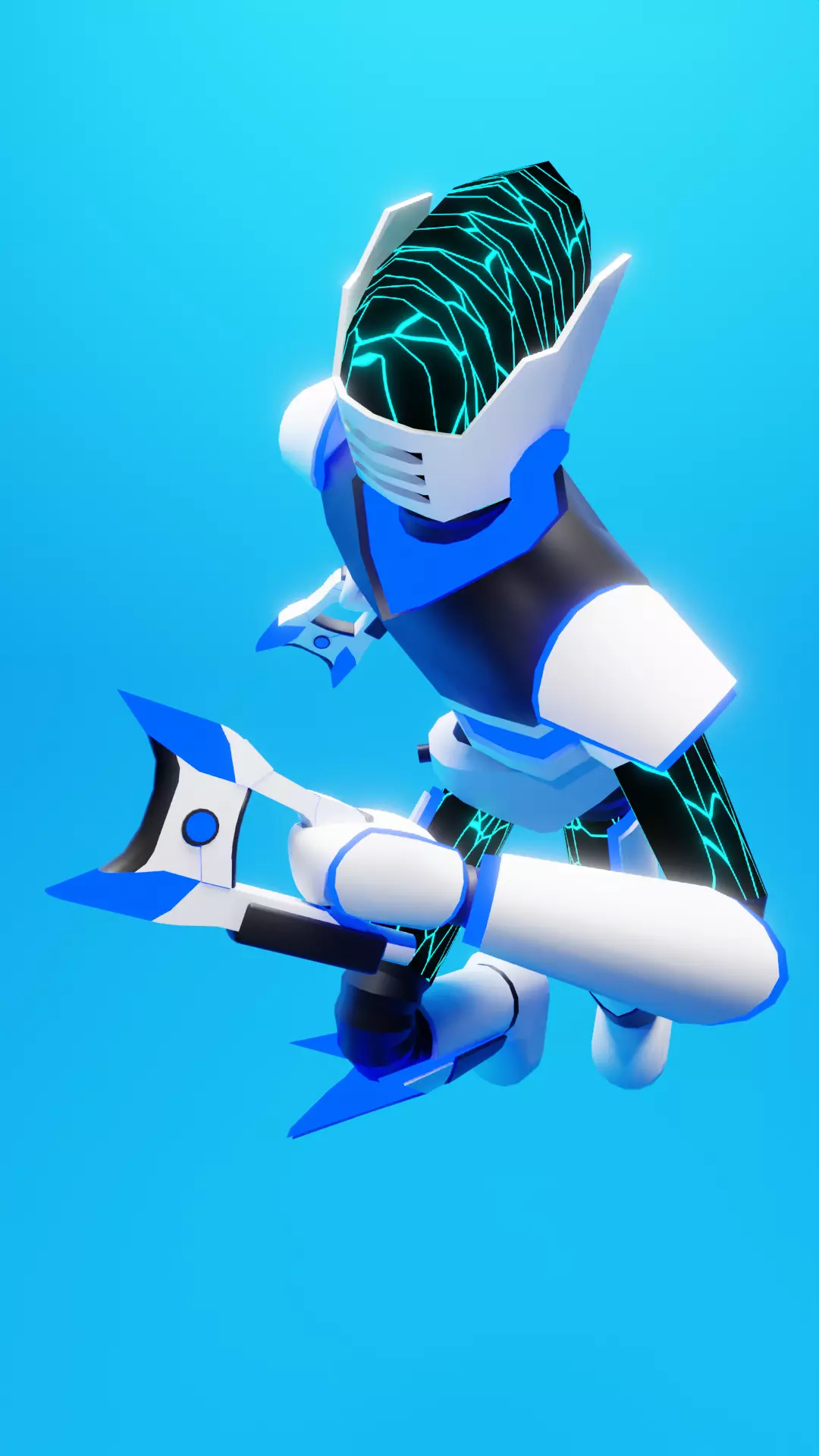 Low Poly Robot Free low-poly 3D model