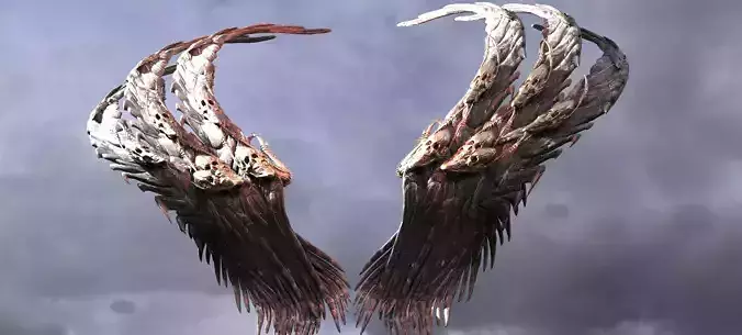 Dark Death scythe Wings 3 tiered