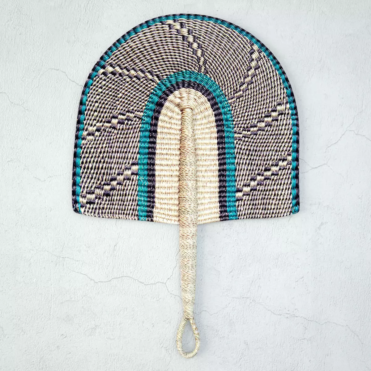 African Handwoven Fan 13 3D model_0
