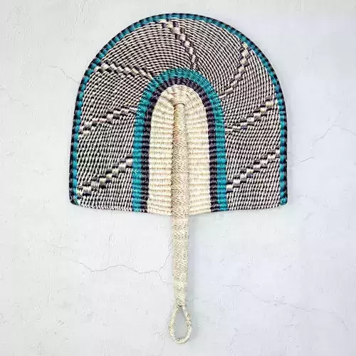 African Handwoven Fan 13