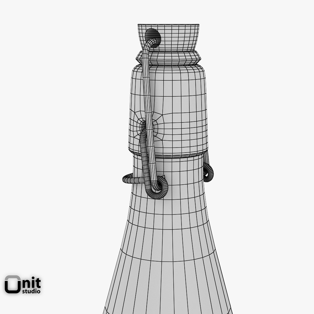 3d dwg glass bottle by Studio .dwg Model 3D .obj .fbx .3ds free .max UNIT Water Bottle