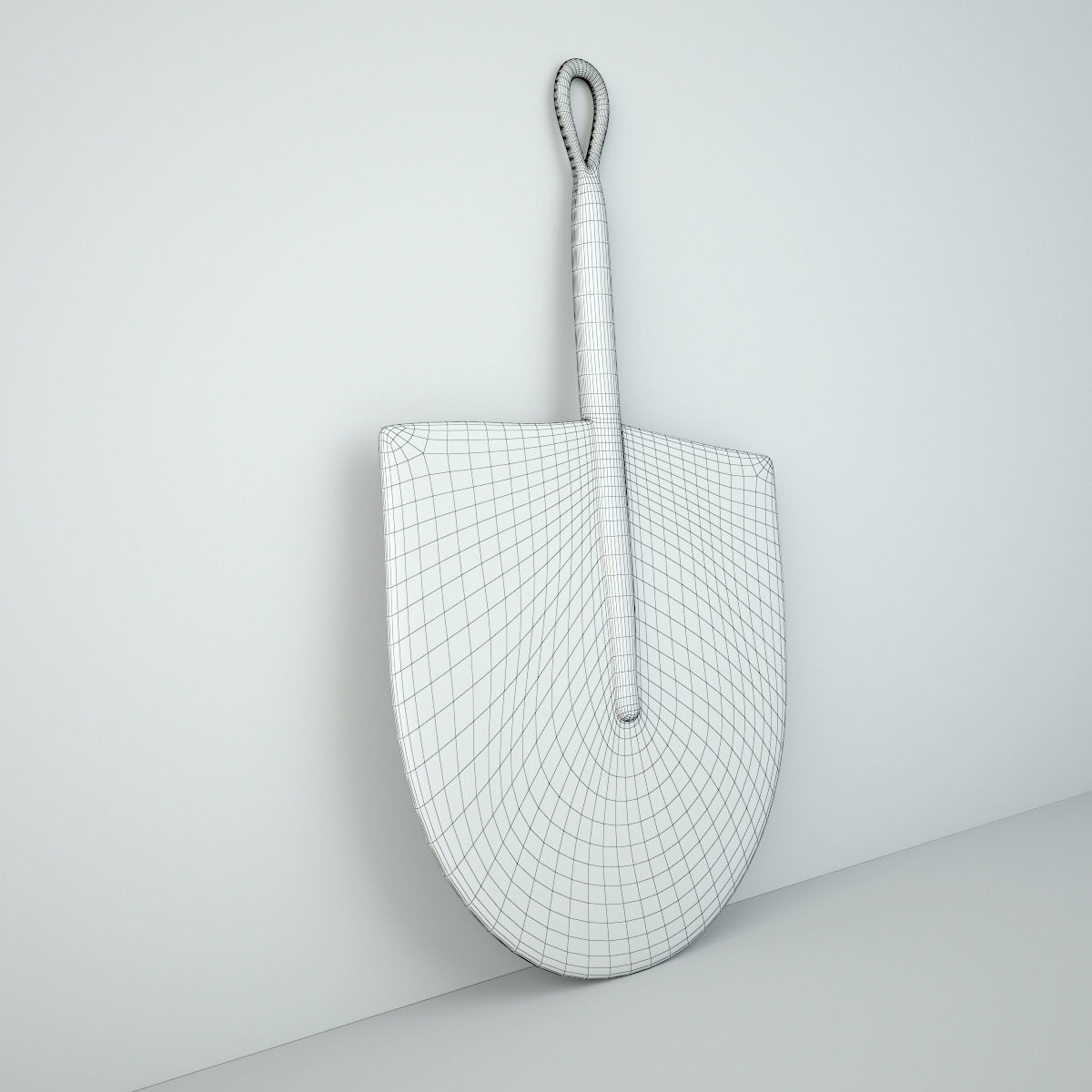 African Handwoven Fan 14 3D model_4