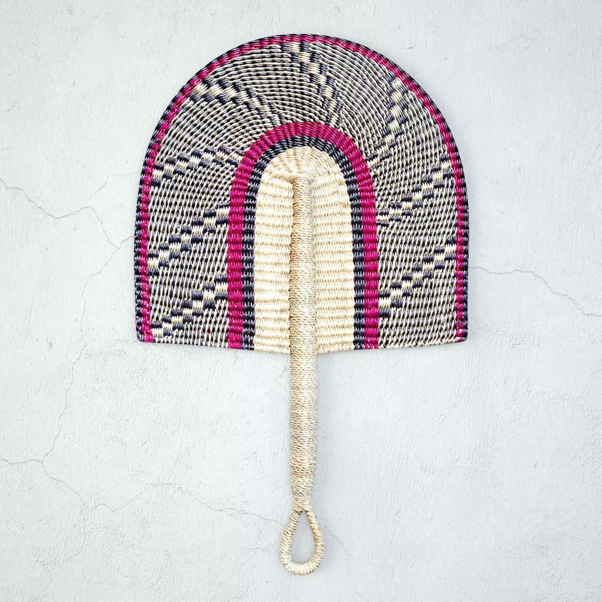 African Handwoven Fan 14 3D model_0