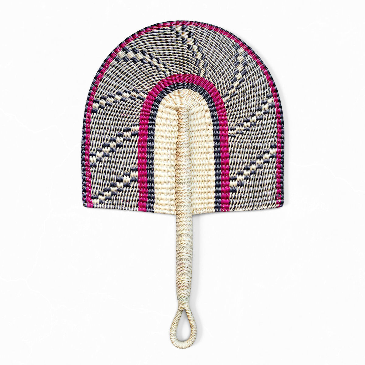 African Handwoven Fan 14 3D model_1