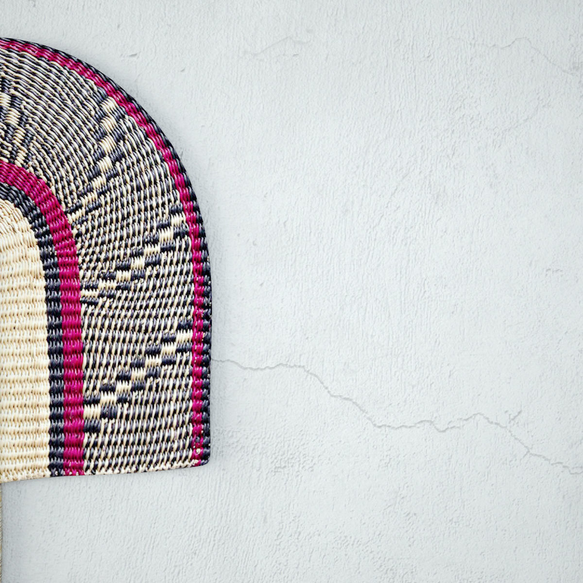 African Handwoven Fan 14 3D model_5
