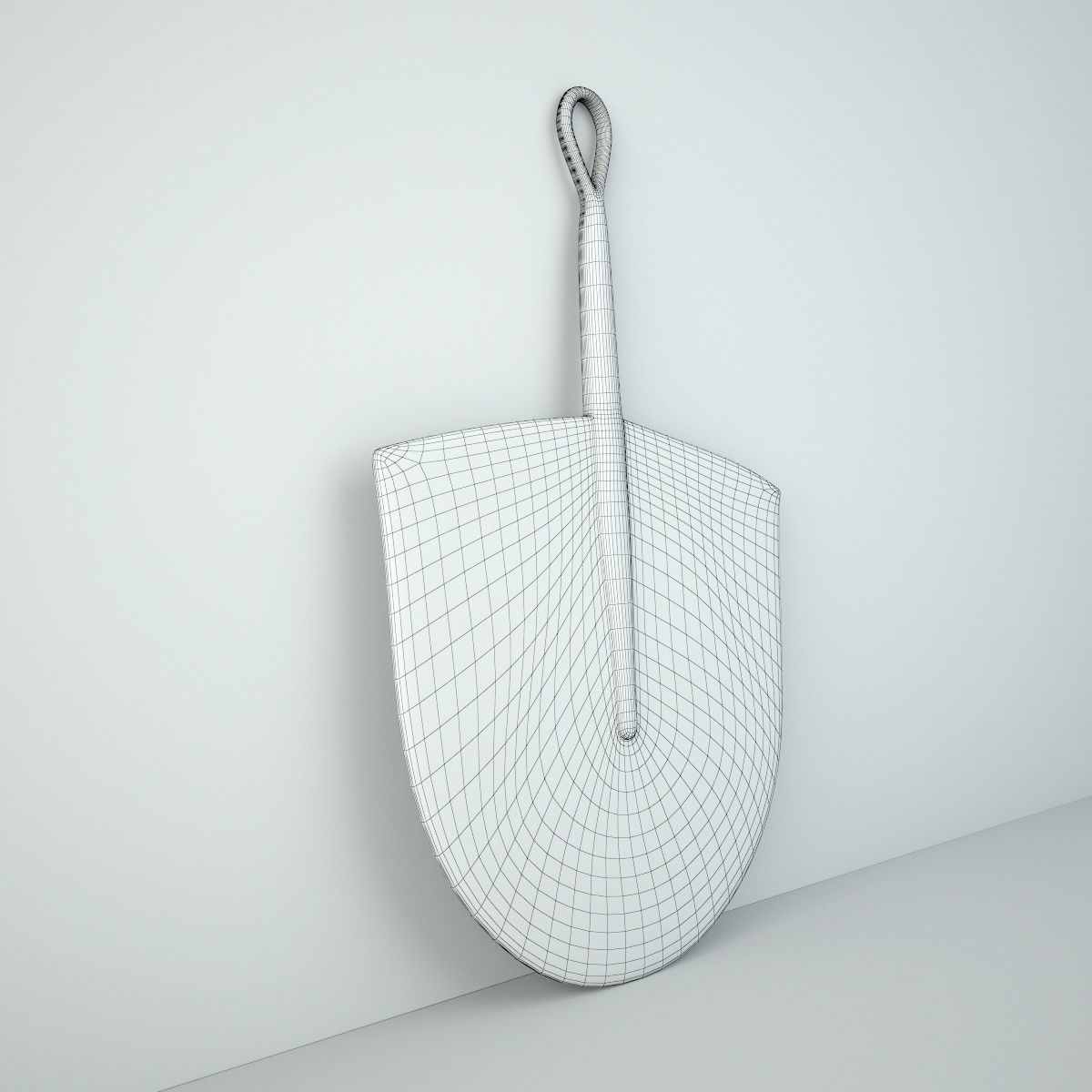 African Handwoven Fan 15 3D model_4