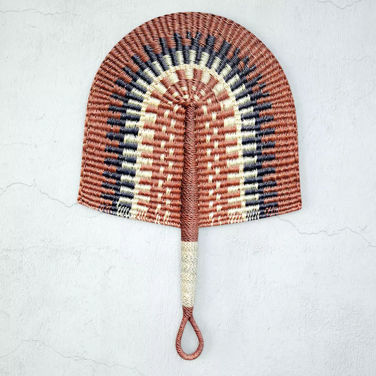 African Handwoven Fan 15 3D model_0