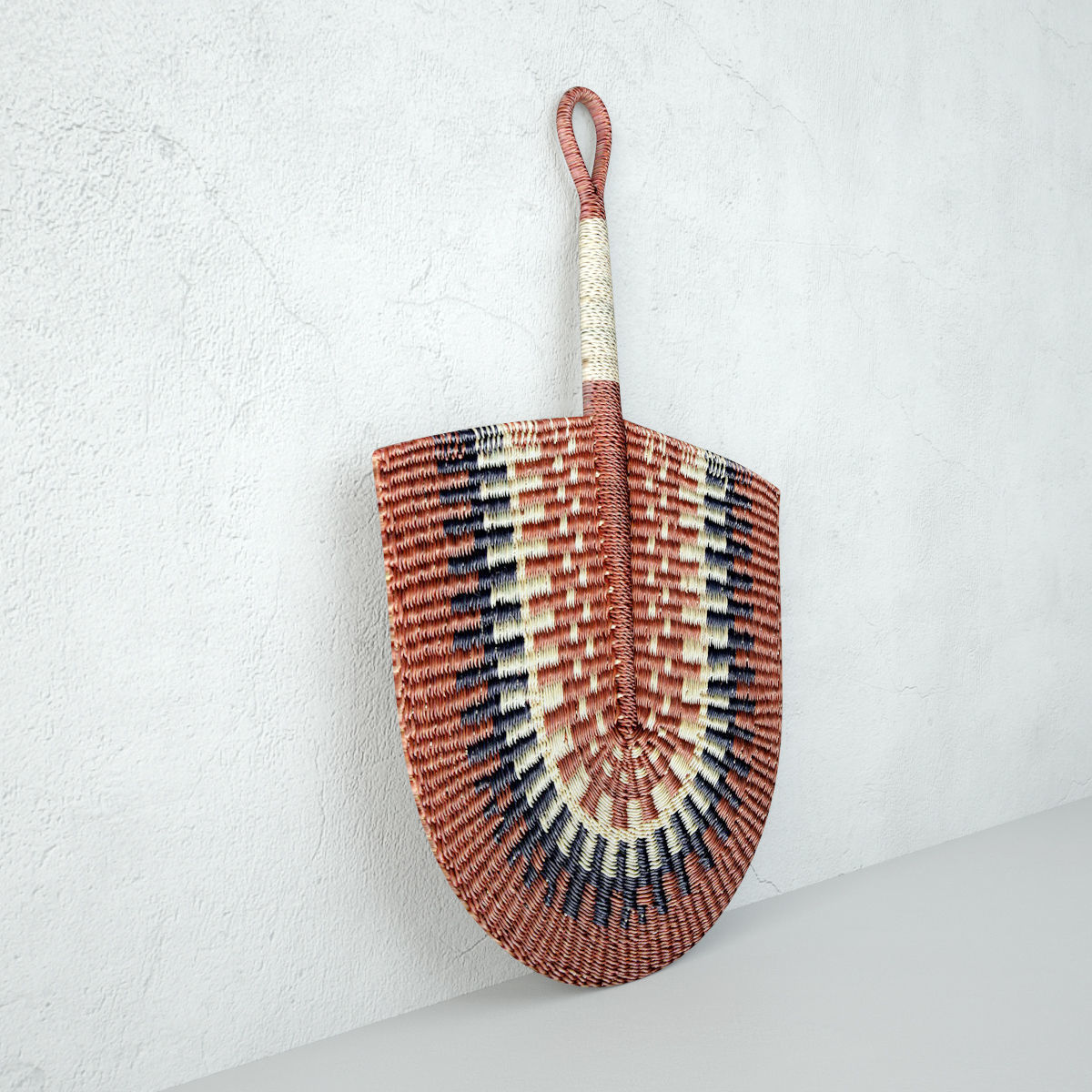 African Handwoven Fan 15 3D model_3