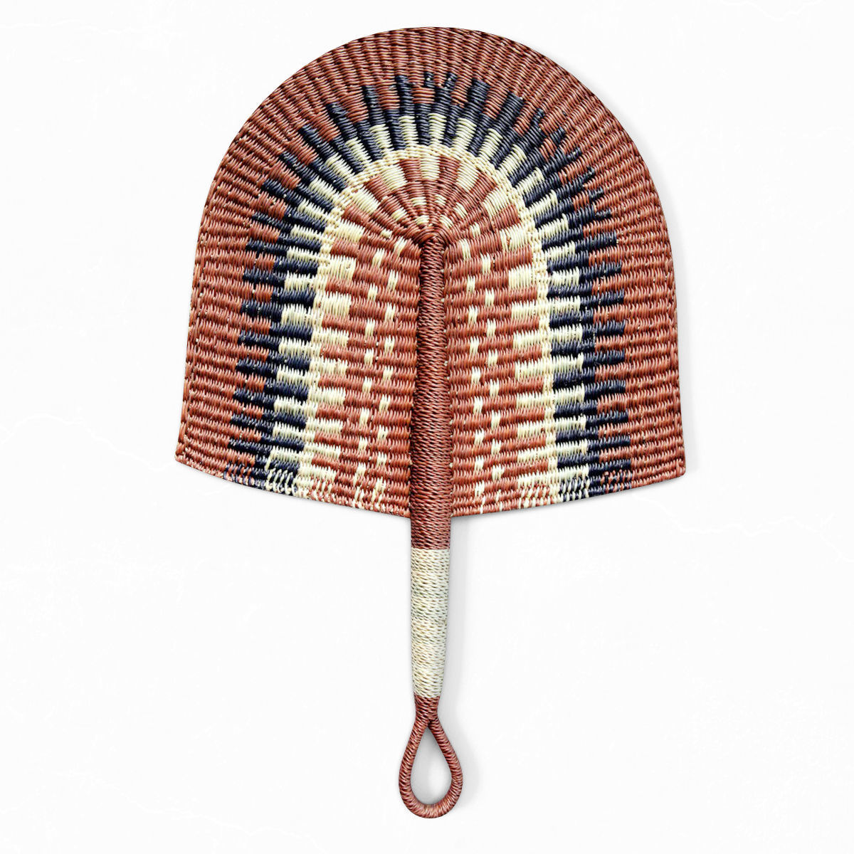 African Handwoven Fan 15 3D model_1