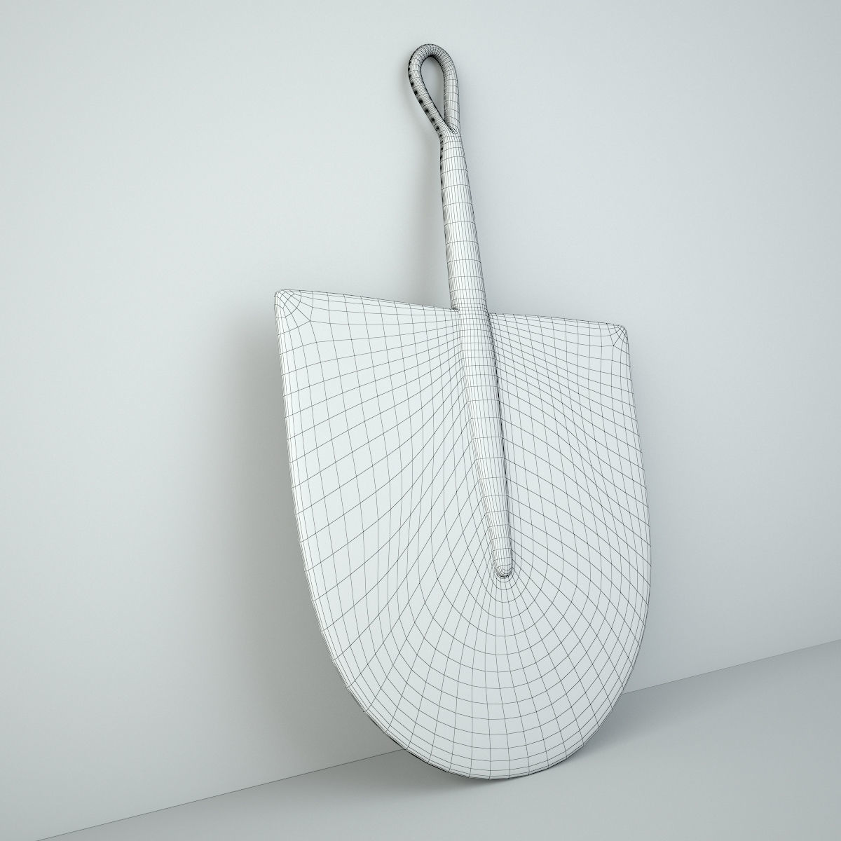 African Handwoven Fan 16 3D model_4