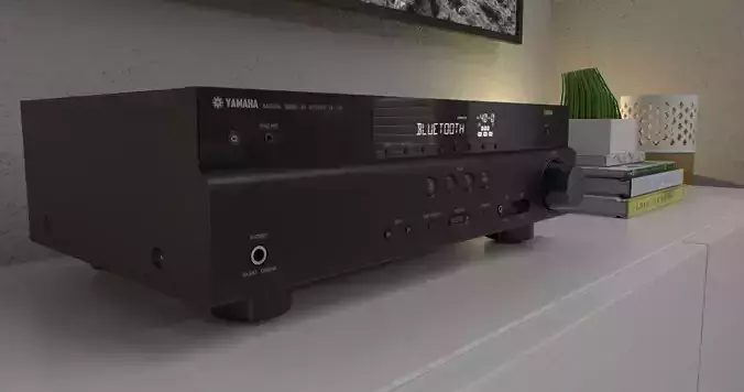 Yamaha Reciever Low-poly 3D model