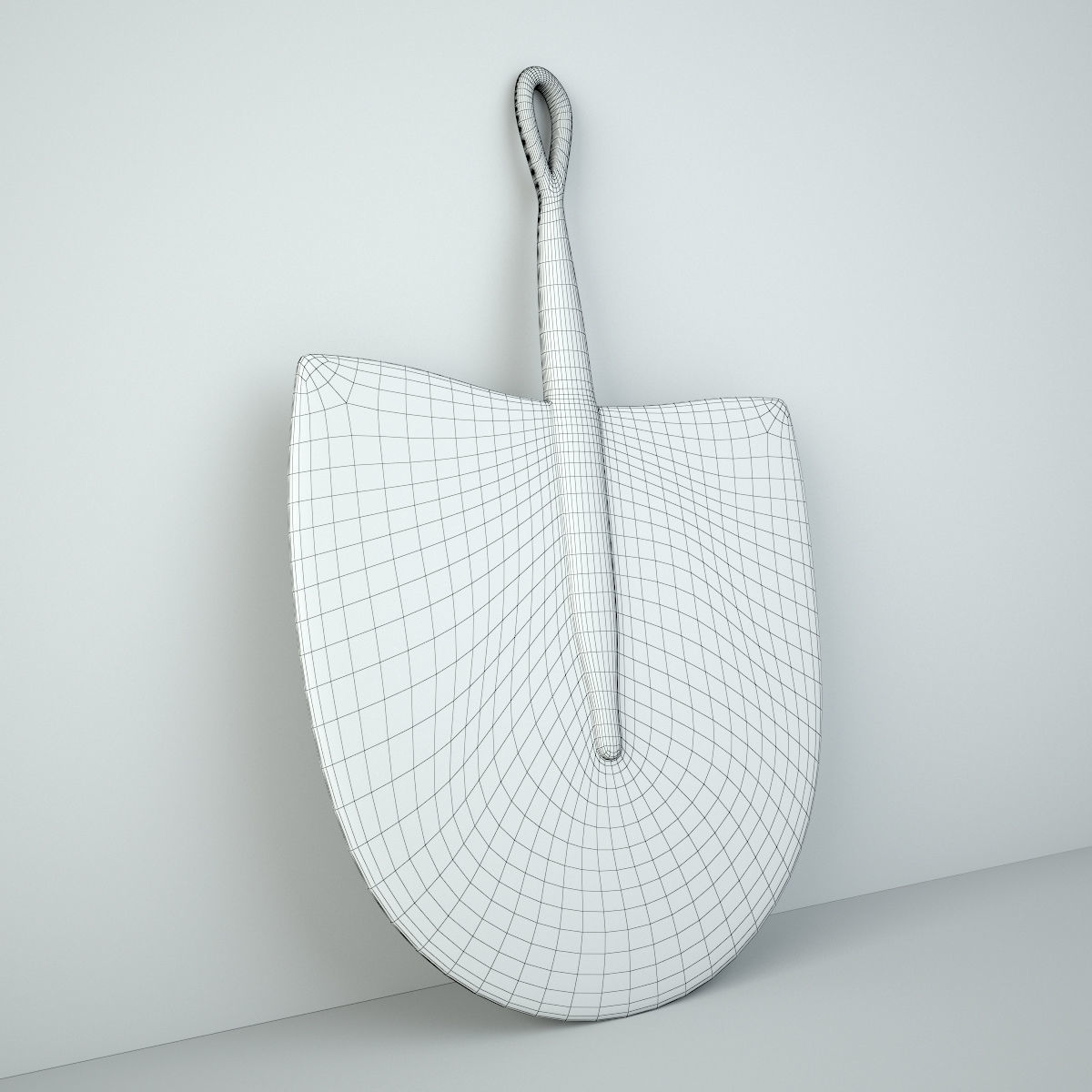 African Handwoven Fan 17 3D model_4