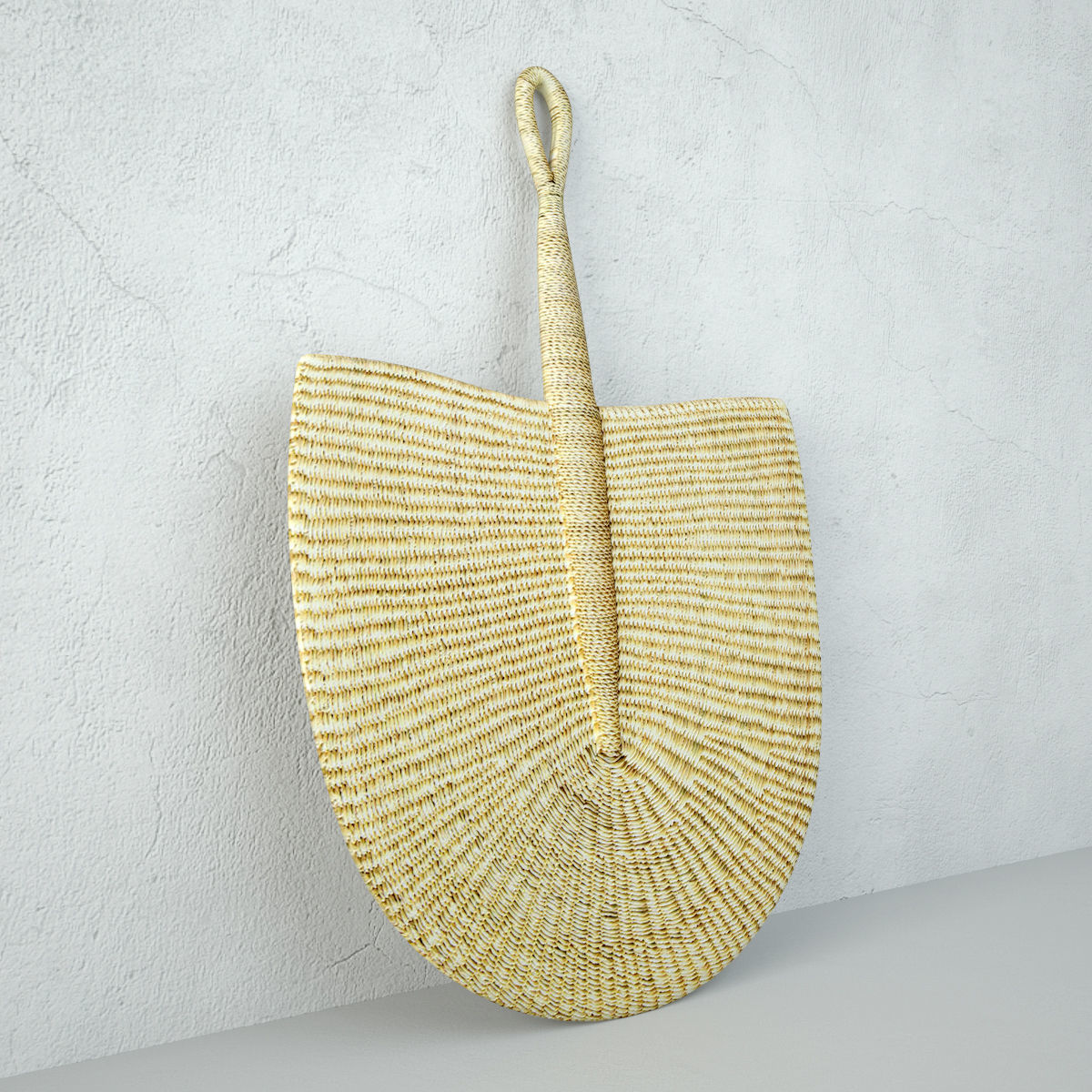 African Handwoven Fan 17 3D model_3