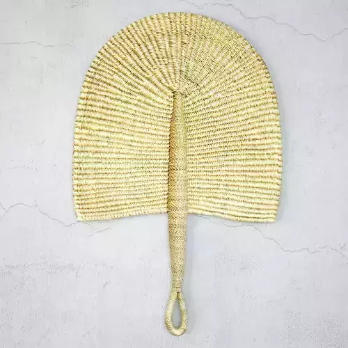 African Handwoven Fan 17