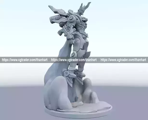 Sett Mecha Kingdom 3D print model League of Legends