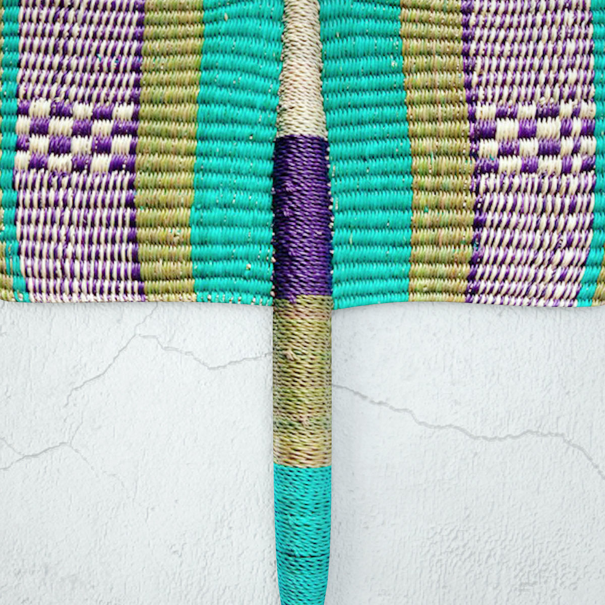 African Handwoven Fan 18 3D model_5